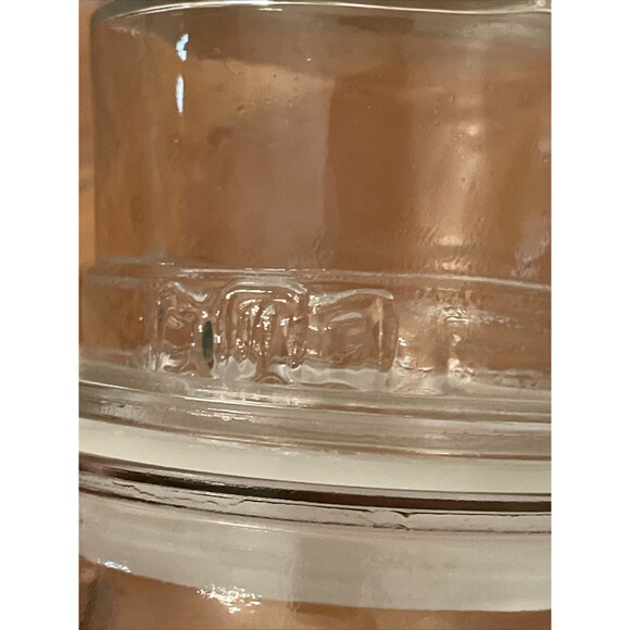 Libbey Clear Glass Lidded Snowman Jar Canister Christmas Holiday 8 Inches - Picture 4 of 13